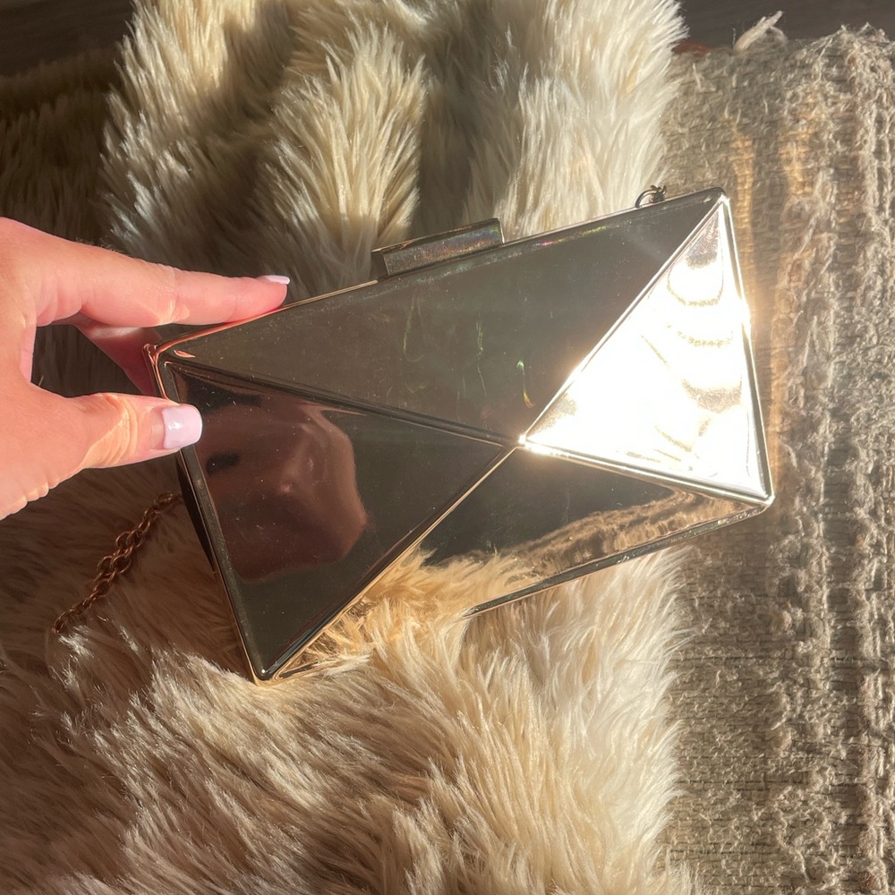 ASOS Gold Metal Women's Clutch